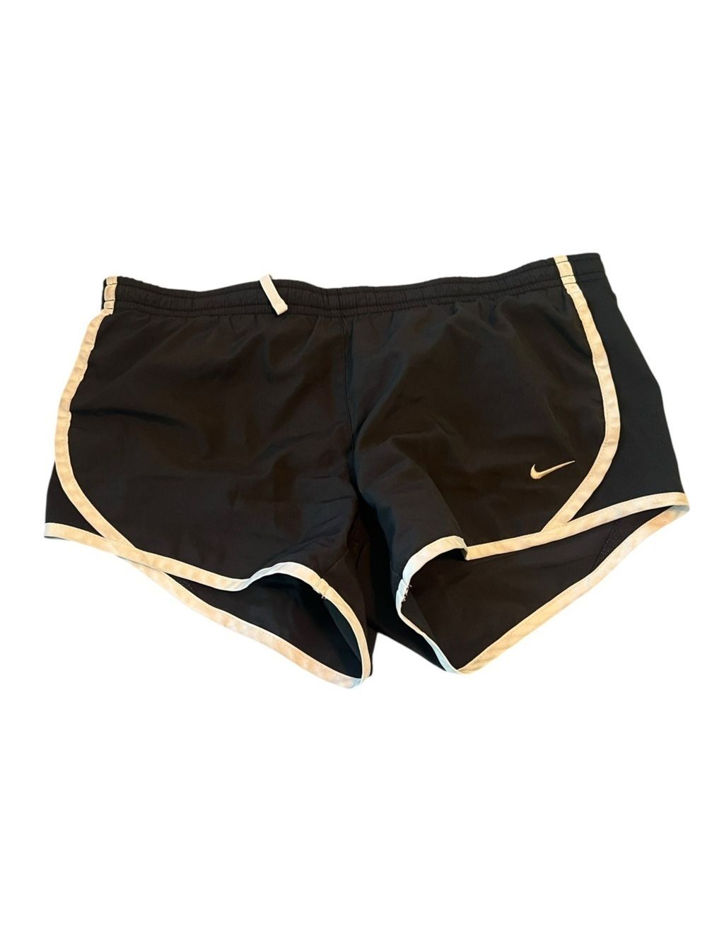 Nike Black Shorts With Cream Accents